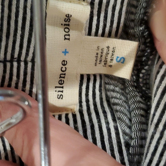 Silence + Noise Free People Slit  Skirt S rayon soft maxi gray/white - Picture 8 of 9